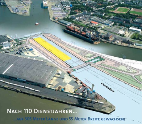 Neubau der Kaiserschleuse in Bremerhaven